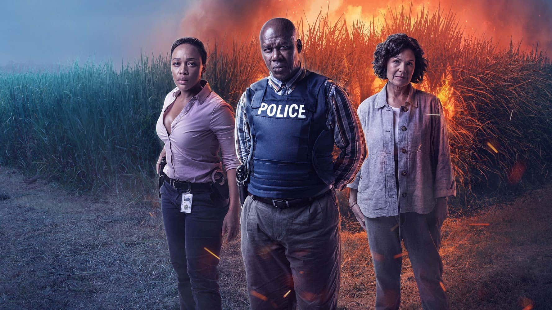 Thando Thabethe (Nandi), Hamilton Dhlamini (Hector) And Anna Mart Van Der Merwe (Elsa) KV (M Net's REYKA S1)